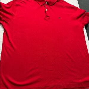 Tommy Hilfiger Men's Bold Red Polo Shirt